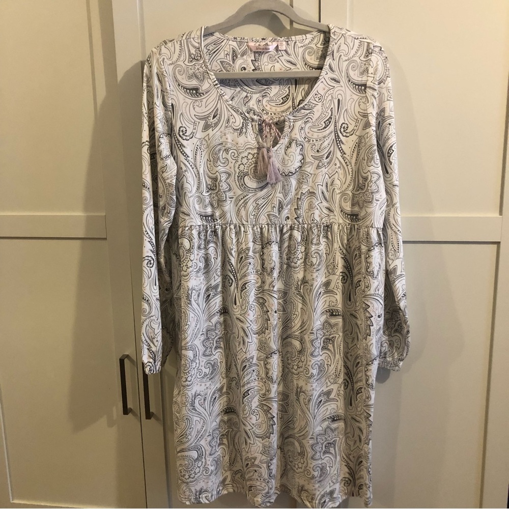 La Vie En Rose Night Shirt, Mid Length
